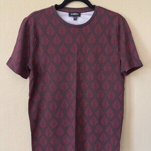 Floral Slub Crew Neck T-Shirt